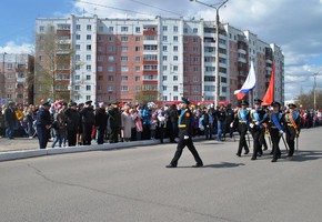 Видеозарисовка празднования 9 мая в городе Шарыпово