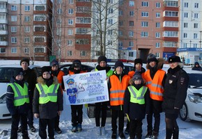 В Шарыпово школьники поздравили с 47-летием ЮИДовское движение