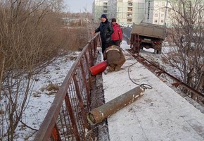 Внимание: демонтаж моста в Северном микрорайоне!