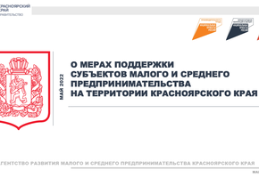О мерах поддержки субъектов малого и среднего предпринимательства на территории Красноярского края (май 2022 года)